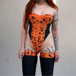 Halloween Playboy bunny inspired bodysuit set